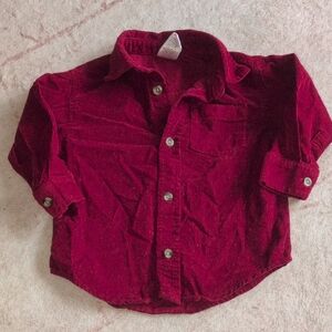 Gymboree Red Corduroy Button-Down Shirt